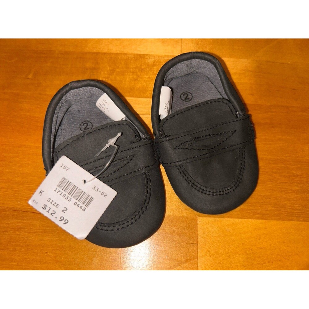 Teeny Toes Gray Baby Boy Loafers Size 2 New With Tags